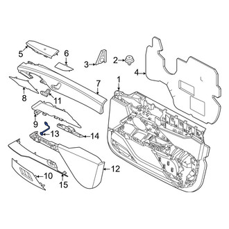 BMW OE - Left Door Armrest Bracket