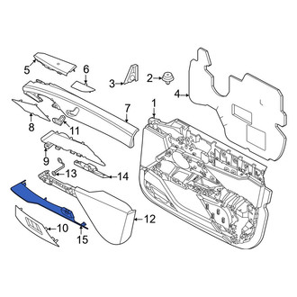 BMW OE - Front Right Door Trim Molding