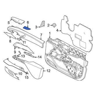 BMW OE - Front Right Door Switch Trim Panel