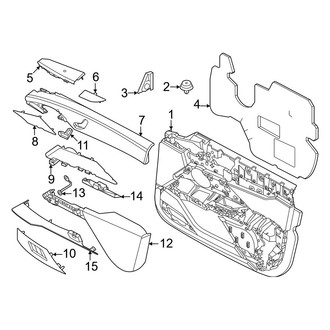 BMW OE - Front Door - Interior Trim (Door Trim & Components)