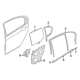 BMW OE - Rear Door - Glass & Hardware