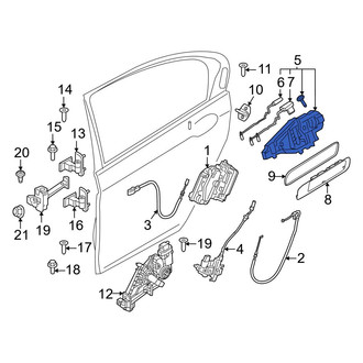 BMW OE - Rear Right Outer Exterior Door Handle
