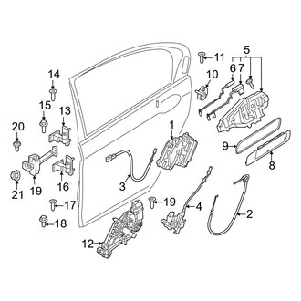 BMW OE - Rear Door - Lock & Hardware