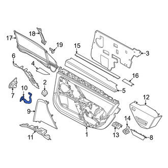 BMW OE - Right Speaker Cover Bracket