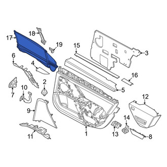 BMW OE - Rear Left Door Glass Sunshade