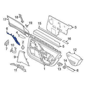 BMW OE - Front Left Door Trim Molding