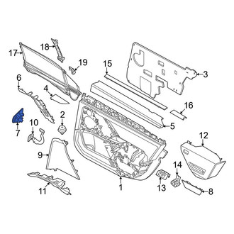 BMW OE - Rear Door Trim Molding Cap