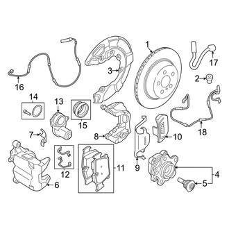 BMW OE - Rear Suspension - Brake Components