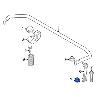 BMW OE - Front Suspension Stabilizer Bar Link Nut