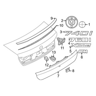 BMW OE - Trunk Lid - Exterior Trim