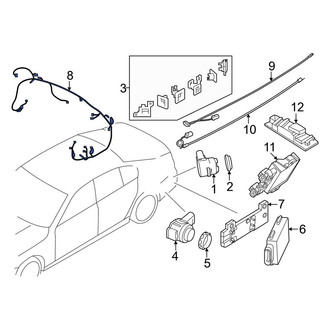 BMW OE - Rear Lower Parking Aid System Wiring Harness