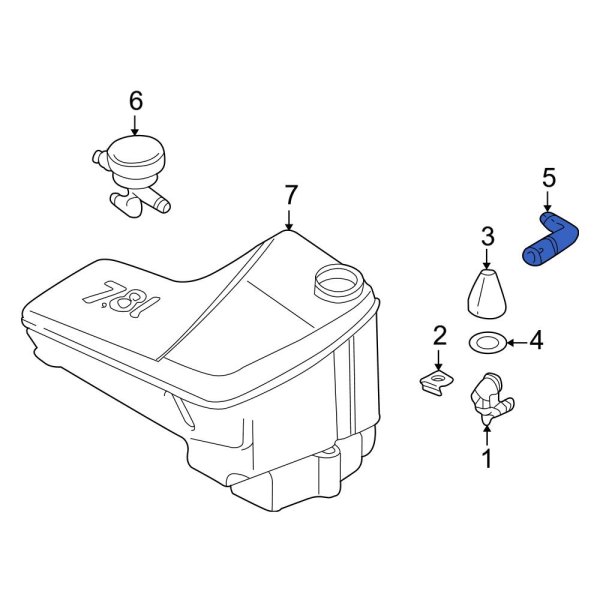 Headlight Washer Nozzle Bracket