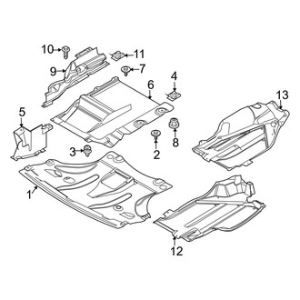 BMW OE - Radiator Support - Splash Shields