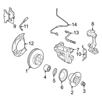 BMW OE - Front Suspension - Brake Components (2.5i / 3.0i)