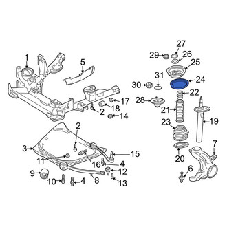 BMW OE - Front Upper Coil Spring Insulator