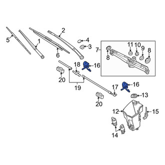 BMW OE - Front Windshield Washer Nozzle