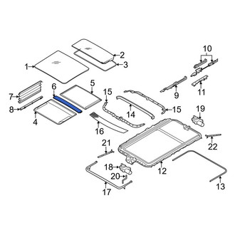 BMW OE - Sunroof Cover Bracket