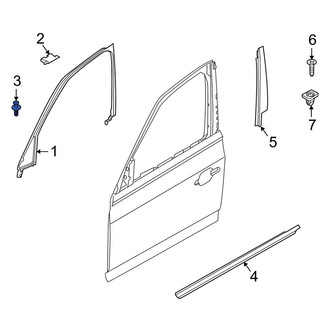BMW OE - Door Reveal Molding Rivet