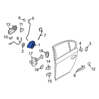 BMW OE - Rear Left Door Latch Assembly