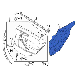 BMW OE - Rear Left Door Water Deflector