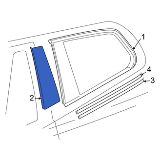 BMW OE - Left Body C-Pillar Molding