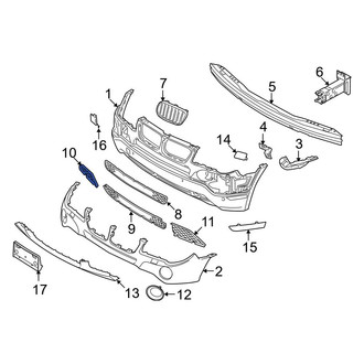 BMW OE - Front Right Lower Grille