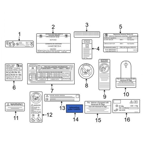 Air Bag Information Label