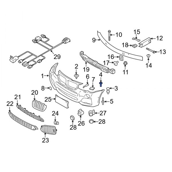 Bumper Cover Screw