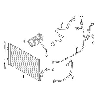 BMW OE - Air Conditioner & Heater - Condenser, Compressor & Lines