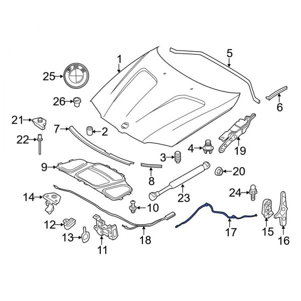 Hood Release Cable