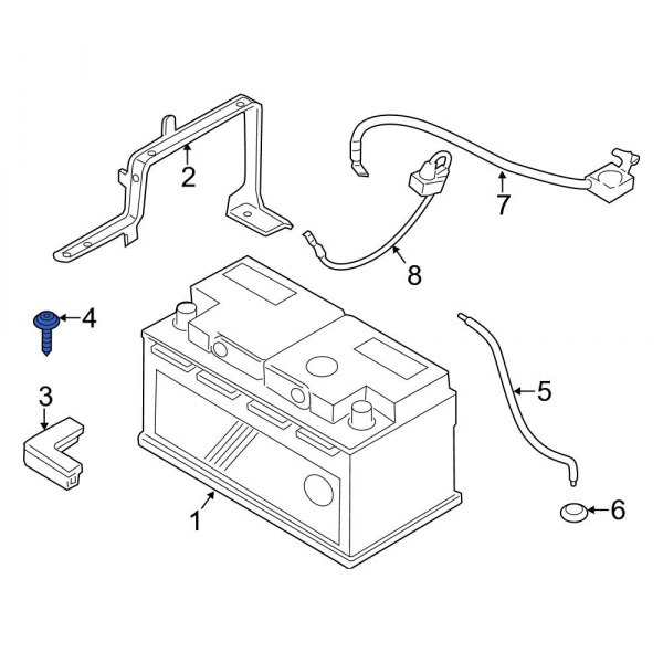 Battery Hold Down Bolt