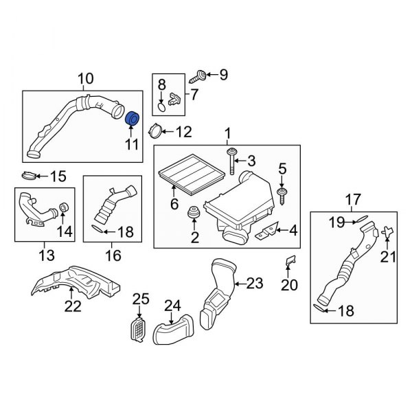 Engine Air Intake Hose Seal