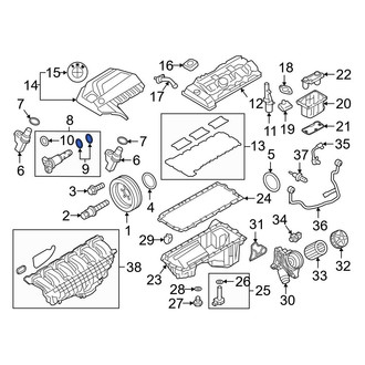 BMW OE - Engine Variable Valve Timing (VVT) Solenoid Seal