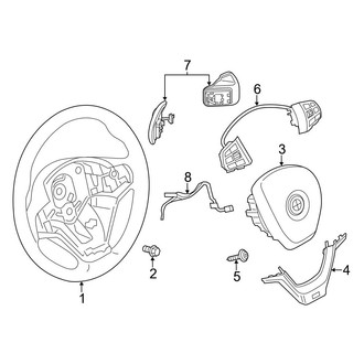 BMW OE - Steering Wheel & Trim (M Sport Wheel, With Shifter Paddles)