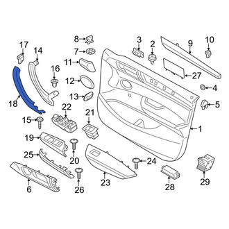 BMW OE - Front Right Interior Door Pull Handle
