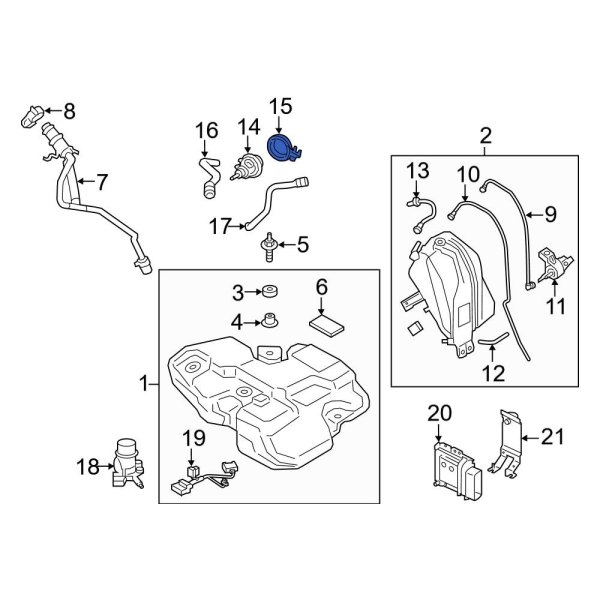 BMW OE 18308578628 - Diesel Exhaust Fluid (DEF) Injector Clamp