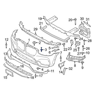 BMW OE - Bumper Cover Rivet