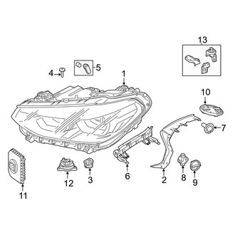 BMW OE - Front Lamps - Headlamp Components (W/O Adaptive Lamps)