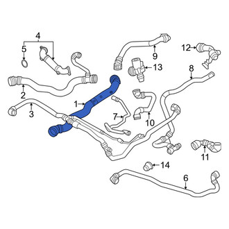 BMW OE - Lower Radiator Coolant Hose
