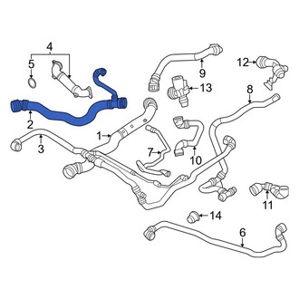 BMW OE - Lower Radiator Coolant Hose