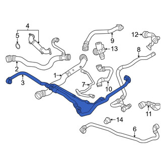 BMW OE - Upper Radiator Coolant Hose