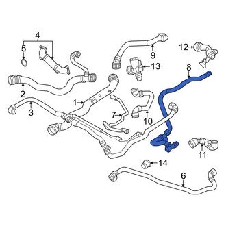 BMW OE - Upper Radiator Coolant Hose