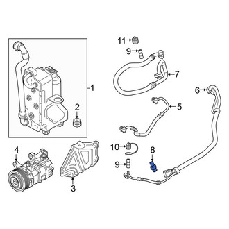 BMW OE - A/C Refrigerant Pressure Sensor