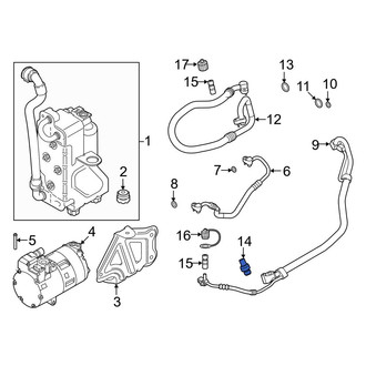 BMW OE - A/C Refrigerant Pressure Sensor