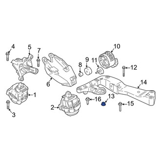 BMW OE - Automatic Transmission Mount Nut