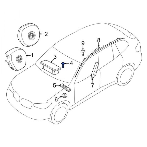 Instrument Panel Air Bag Screw