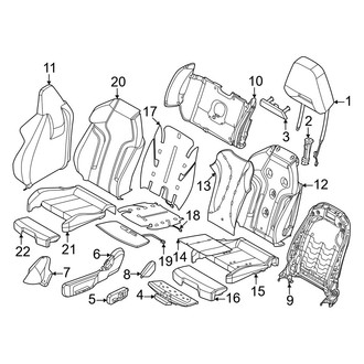 BMW OE - Seats & Tracks - Front Seat Components (With M Sport Seat)