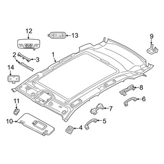 BMW OE - Roof - Interior Trim (With Panoramic Roof)