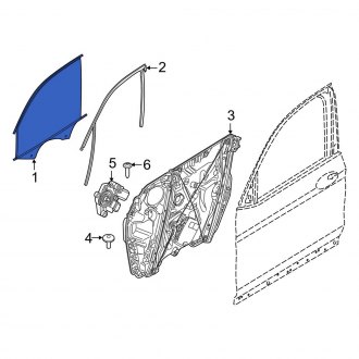 BMW OE - Front Left Door Glass