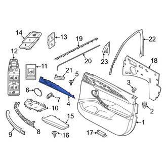 BMW OE - Front Left Door Trim Molding